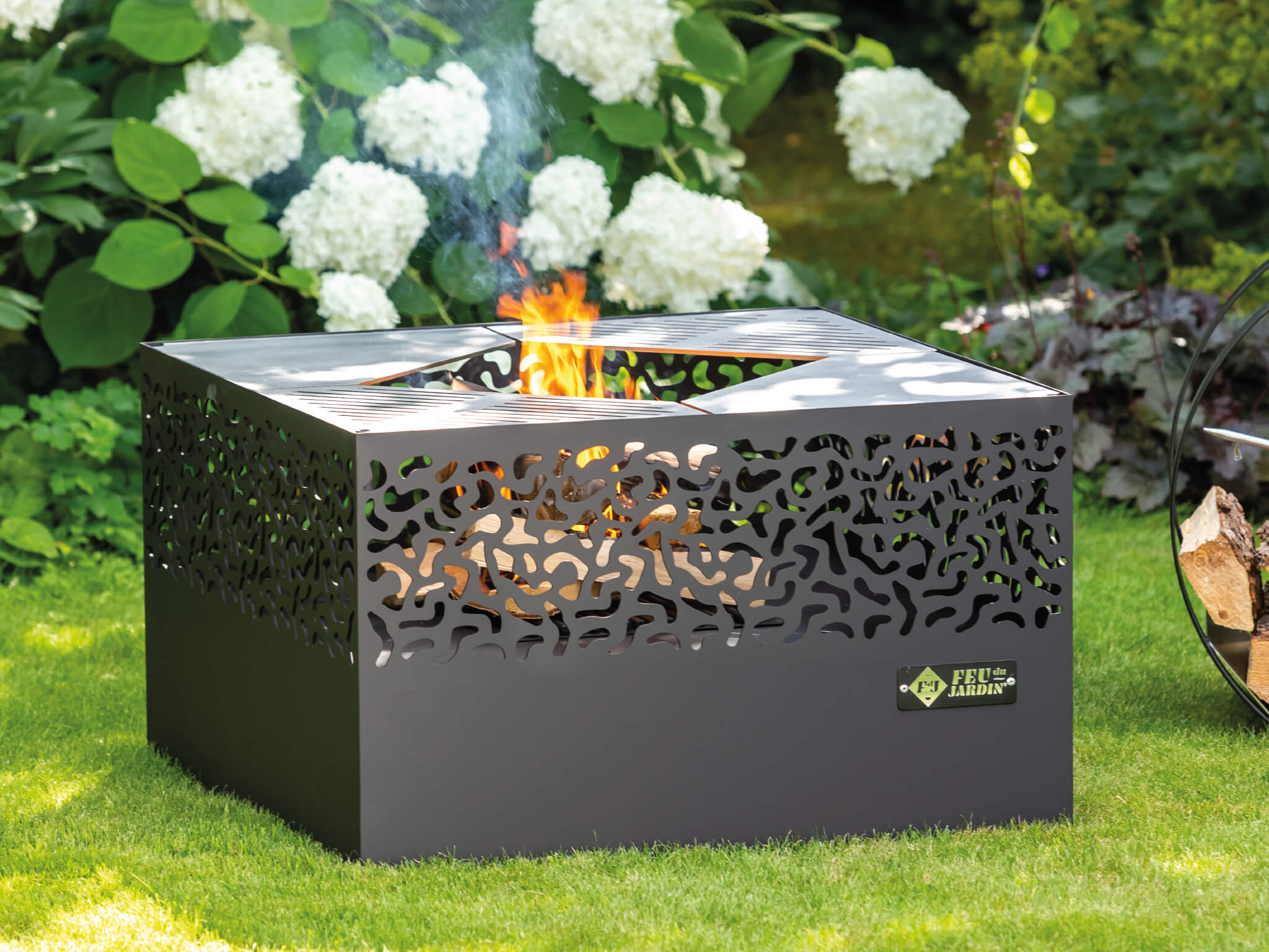 Feuerstelle Carre 750 schwarz – Bild 7